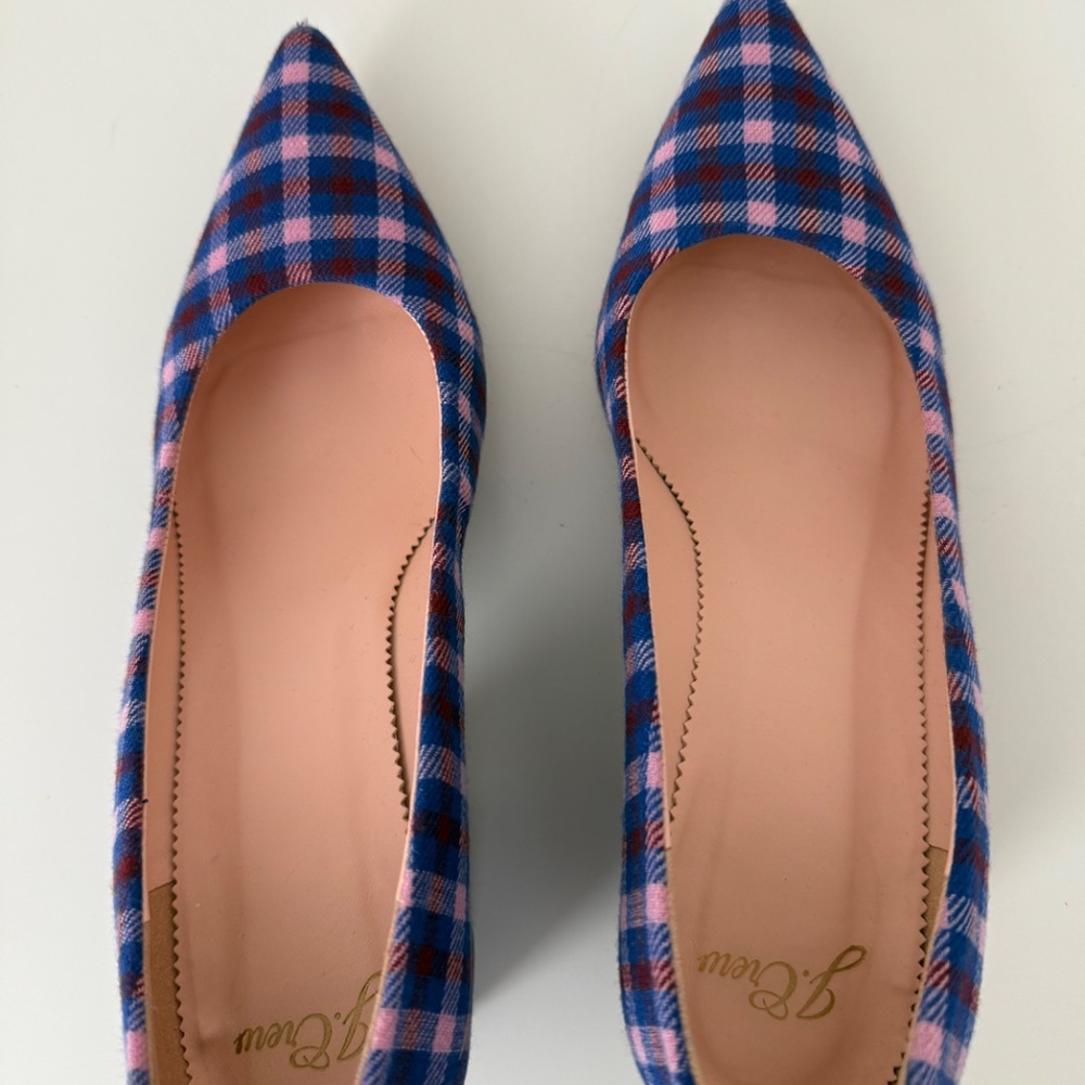Jcrew Pointed Block Heel Royal Petunia Pumps - Picture 4 of 4
